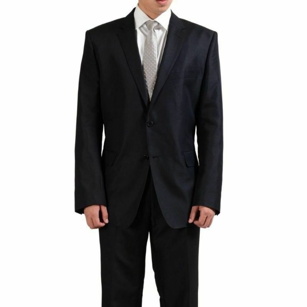 Versace Collection Wool Silk Two Button Men's Suit